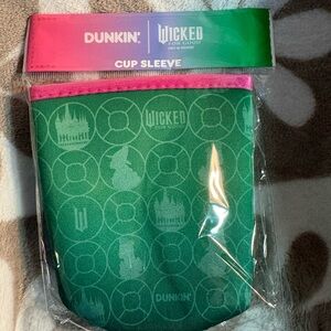 Green & Pink Dunkin' Wicked Elphaba Cup Sleeve
